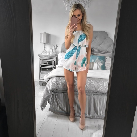 Little Pearls of Life Pants - Summer Print Ruffled Romper